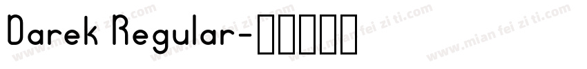 Darek Regular字体转换